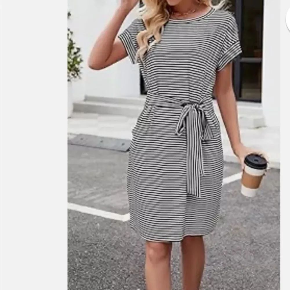 Merokeety Striped Knit Dress
